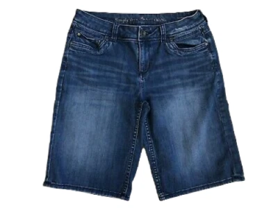 Simply Vera Vera Wang Denim Short Size 6 Mid Rise Stretch Women's - Image 1 of 4