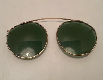 Vintage Green lens Sunglasses Clip-on Glasses - Image 1 of 4