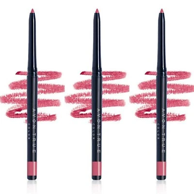 Avon True Color Glimmersticks Retractable Lip Liner  / PINK BOUQUET / Set of 3 - Image 1 of 4