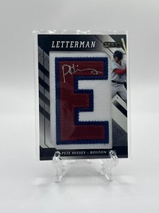 2008 Razor Letterman Patch Auto 03/20 Pete Hissey Boston Red Sox