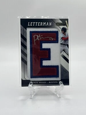 2008 Razor Letterman Patch Auto 03/20 Pete Hissey Boston Red Sox - Image 1 of 2