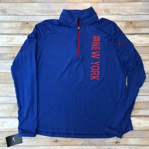 Nike NFL Team Apparel New York Giants Long Sleeve 1/4 Zip Shirt Women’s Size XXL - Picture 1 of 9