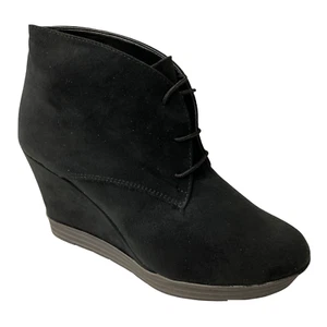 SCARPE TRONCHETTO ZEPPA DONNA MNG 7085 PELLE NERO ORIGINALE AI - Picture 1 of 6