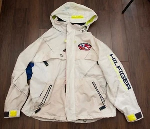 Tommy Hilfiger Vintage Jacket Sailing Gear Size L w/STAINS **ODg1029p - Picture 1 of 10