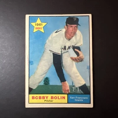 Topps Bobby Bolin #449 1961 semi-alto Foto 1 de 2
