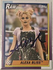 ALEXA BLISS Signed 2021 WWE Topps RAW Card #3