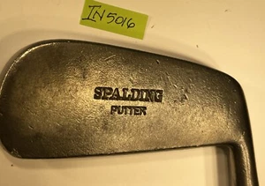 SPALDING PUTTER Smooth Face Steel Shaft Rubber Grip Vintage IN5016 - Picture 1 of 9