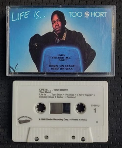 Too Short - Life is .. Too $hort Vintage 1988 Cassette Tape RCA BMG Rap Hip Hop - Picture 1 of 3