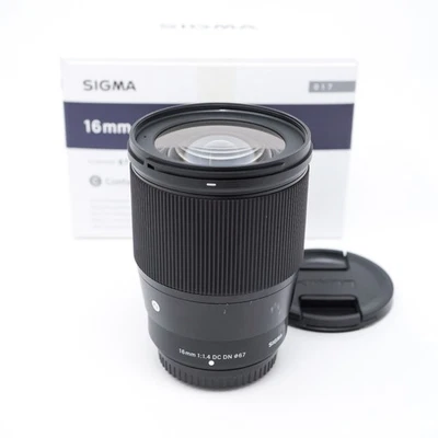 Sigma 16mm f/1.4 DC DN Contemporary Wide Lens for Fuji X Mount - Great Condition - Image 1 of 4