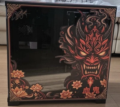 Custom UV printed PC Case  - Lian Li Dynamic Evo Mid RGb - Oni Design - Image 1 of 4
