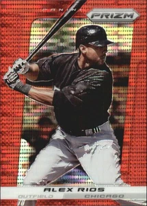 2013 Panini Prizm Prizms Red Pulsar White Sox Baseball Card #175 Alex Rios - Picture 1 of 2