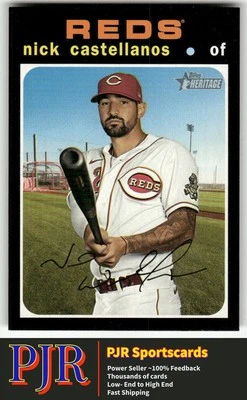 Nick Castellanos 2020 Topps Heritage #555 Cincinnati Reds 35% Off 4+ - Image 1 of 2