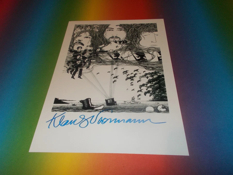 Klaus Voormann The Beatles  signed signiert autograph Autogramm auf 20x28 Foto - Bild 1 von 1
