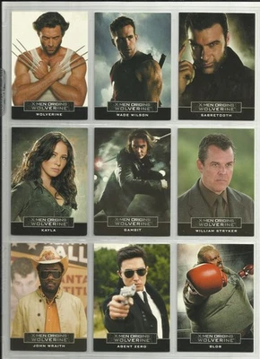 2009 X-Men Origins Wolverine (Rittenhouse) CASTING CALL Set of 9 Cards (C1-C9) - Image 1 of 2