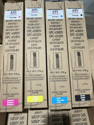 ATI COMPATIBILE BK/C/M/Y Toner For Ricoh Aficio SPC-430DN/C431DN Lanier Savin - Image 1 of 4
