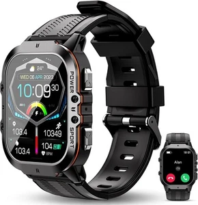 OUKITEL BT20 Herren-Smartwatch 1,96" Bluetooth Telefonfunktion - Zdjęcie 1 z 1