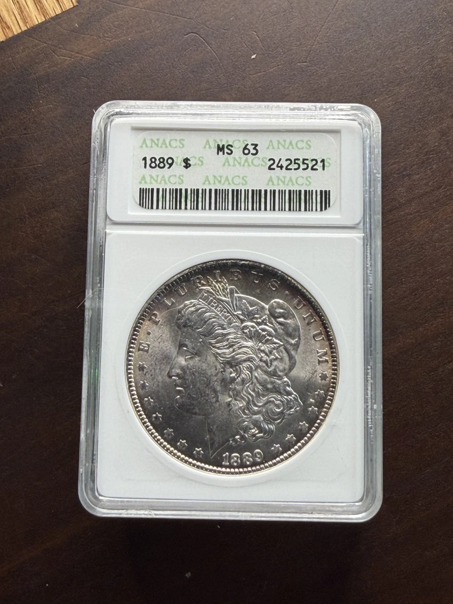 MS 63 Graded 1889 Year Morgan US Dollars (1878-1921) for sale | eBay