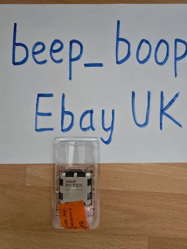 AMD Ryzen 7 7800X3D 4.2GHz 8 Core AM5 Processor - BRAND NEW SEALED - SEE VIDEO - Image 1 of 4