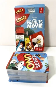 RETIRED New Open Box UNO Card Game The Peanuts Movie Complete with Instructions - Picture 1 of 13