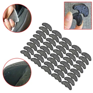 20 Pairs Rubber Heel Savers Toe Plates Taps DIY Shoe Comfort Repair Pads Black - Foto 1 di 11