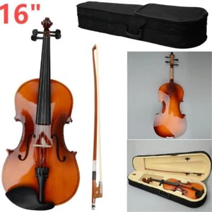 16 Zoll Akustik Viola Set mit Koffer Bogen Kolophonium für Erwachsene Anfänger Studenten US-VERSAND - Bild 1 von 11