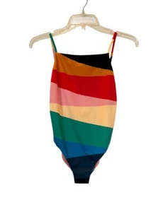 NEW Billabong X Sincerely Jules Mas Fiestas Multi-Color Colorblock One-Piece S - Picture 1 of 9