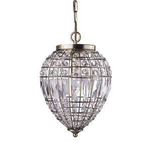 Sospensione Classico Ananas Acciaio Ottone Vetro 1 Luce E14 - Imagen 1 de 2