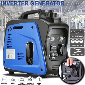 800W Petrol Pure Sine Wave Camping RV Inverter Generator Quiet & Portable Power - Picture 1 of 10