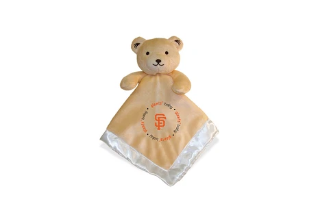 San Francisco Giants Baby Security Bear Blanket, MLB Officially Licensed 14X14 Cover
