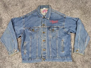 Vintage Dale Earnhardt Jacket Mens XL Blue American Made Winston Cup 5x Champion - Picture 1 of 15