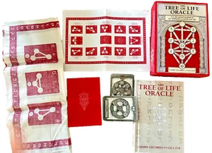 THE TREE OF LIFE Oracle Card Deck Boxed Set Kabbalah Reading Cloth Guidebook - Imagen 1 de 7