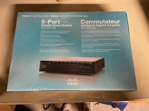 Cisco SG200-08 8-port Gigabit Smart Switch (SLM2008T-NA) - Picture 1 of 1