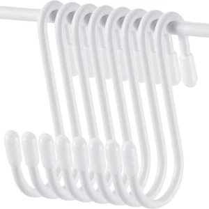 36 S Hooks for Hanging, Heavy Duty, Non Slip, White(2.4 Inch) - Picture 1 of 6