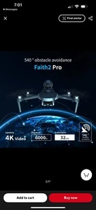C Fly Faith 2 Pro Drone 32min Flight Time 6KM Transmission Distance NEW - Picture 1 of 14