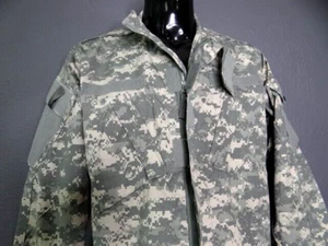 CAMISA ABRIGO EJÉRCITO COMBATE UNIFORME Digital Verde Camuflaje Hombre Talla Mediana-Corto (NUEVO) - Imagen 1 de 8