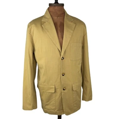 Chaqueta Blazer Orvis 40R Para Hombres 3 Botones Tostado 100% Algodón De Colección Multi Bolsillos Foto 1 de 4