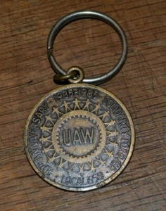 VTG 1985 Keychain Key Chain UAW 50 Years Local 659 - Picture 1 of 2