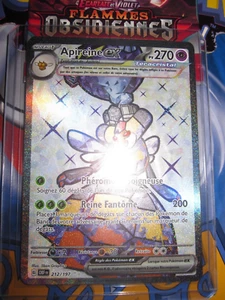 POKEMON APIREINE EX 212/197 HOLOFOIL FRANCAIS FLAMMES OBSIDIENNES FA ISR OBF UR - Bild 1 von 2