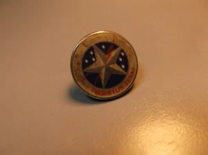 Small Used Round Houston Texas Lapel Pin Tie Tac Texas Star (3253) - Picture 1 of 6
