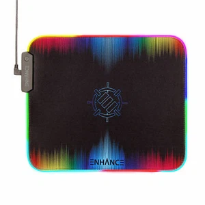 ENHANCE LED Gaming Mouse Pad with Fabric Top - 7 RGB Colors & 3 Lighting Effects - Picture 1 of 9