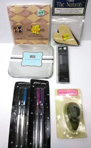 SCRAPBOOKING Artist Pak! 4 bolígrafos brillantes almohadilla para estampillas tarjetas cuadradas corazón papel punzón - Imagen 1 de 16