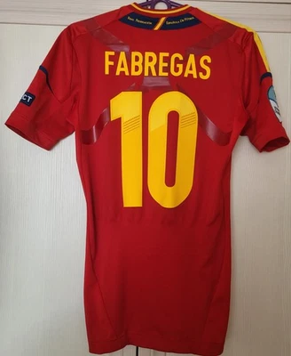Spain 2012 - 2013 Home Adidas Player Issue shirt #10 FABREGAS  size Small - Image 1 of 4