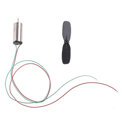 1 Set 3.7V 48000RPM Coreless Motor + Propeller For RC Aircraft Helicopter Toy