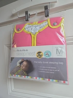 Saco de dormir Baby Deedee Sleep Nest 2,5 TOG rosa talla mediana 6-18 Mos Foto 1 de 3