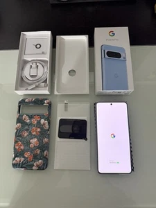 Google Pixel 8 Pro Smartphone, 6,7 Zoll, 128GB, 12GB RAM, Android, Bay Blue - Afbeelding 1 van 12