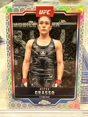 2025 Topps Chrome UFC Alexa Grasso OctaFractor /8 - Image 1 of 2