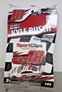 2021 Kyle Busch Sportsclip 1/64 NASCAR Authentics Wave 13 Diecast - Picture 1 of 1