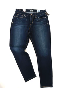 Women Signature Levi Strauss Modern Mid Rise Skinny Jeans Size 14M Blue Stretch - Picture 1 of 6