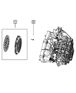 Genuine Mopar Pressure Plate And Disc Clutch Kit 68267909AA - Picture 1 of 2
