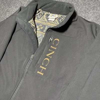 Cinch Bonded Jacket Jacket Men's Extra Large Western Aztec Lined Embroidered - Image 1 of 4